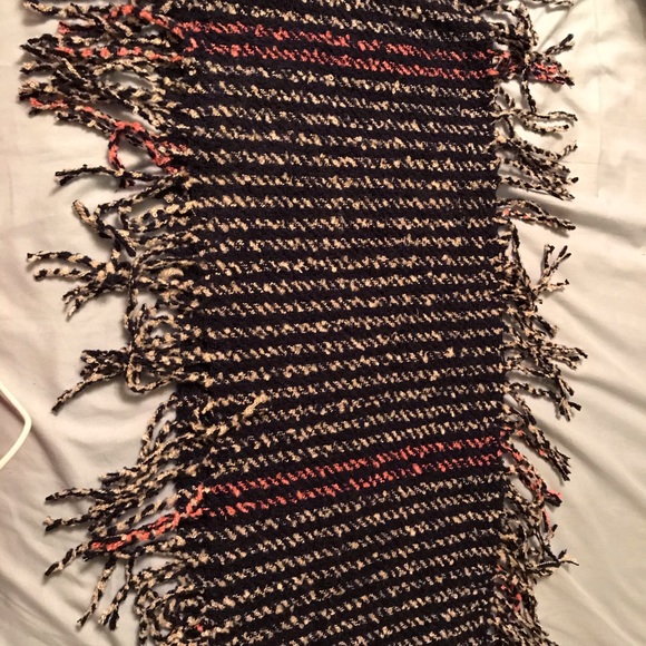 Navy, Pink & White Infinity Scarf - Picture 6 of 7